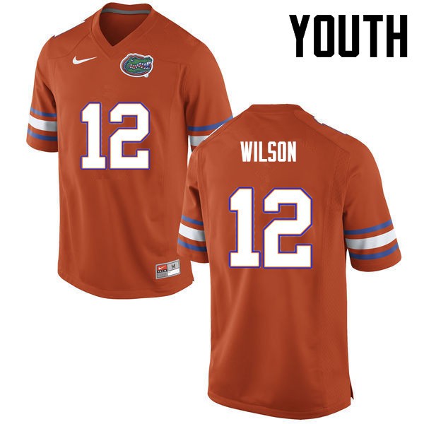Florida Gators Youth #12 Quincy Wilson College Football Jersey Orange